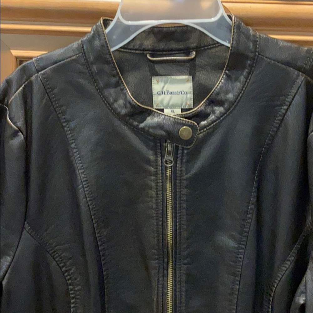 Dark brown pleather jacket